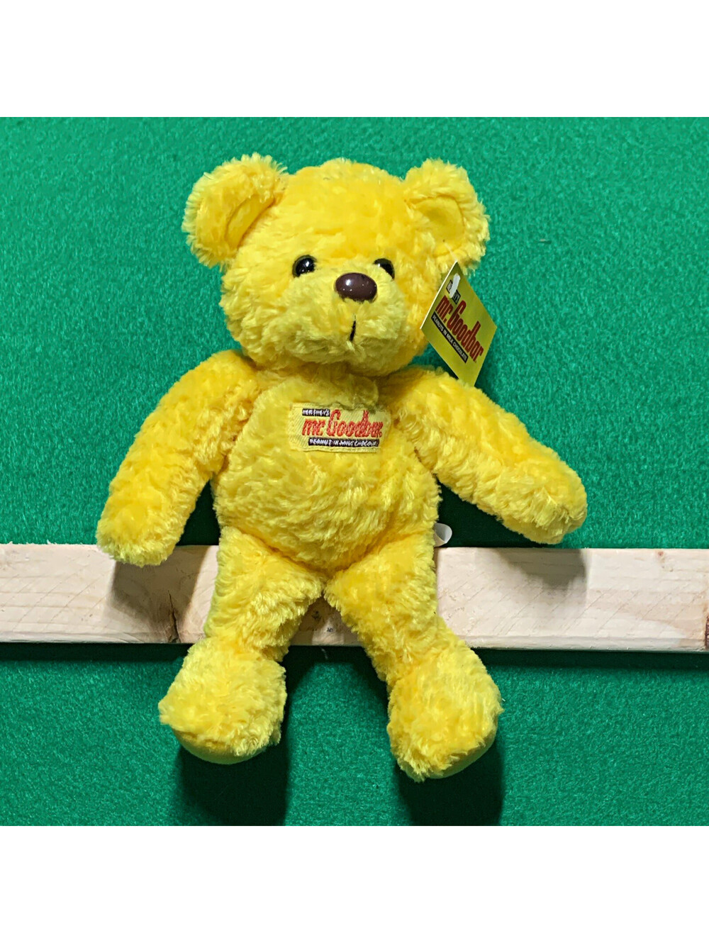 Hershey’s Mr. Goodbar Yellow Plush Teddy Bear Advertising Collectible 1999
